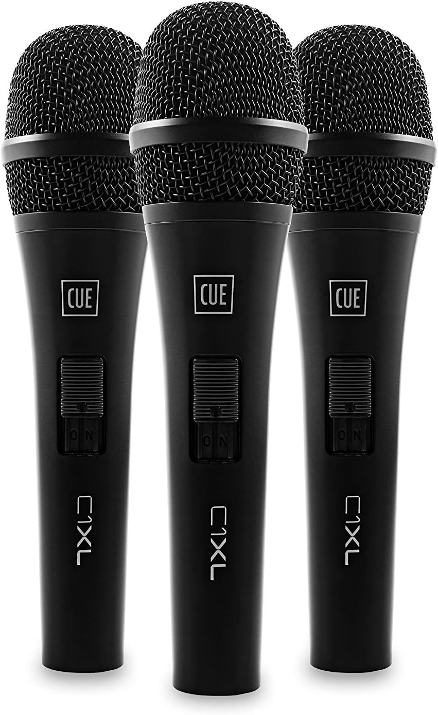 Oliver Systems LimitedOSL CUE C1 XL - Set of 3 Dynamic Cardioid Vocal Microphone with on/off switch