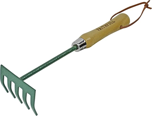 Faithfull Tools FAICOUHRAKE Countryman Hand Drag Rake, Blue, 8.5 x 30.5 x 7 cm