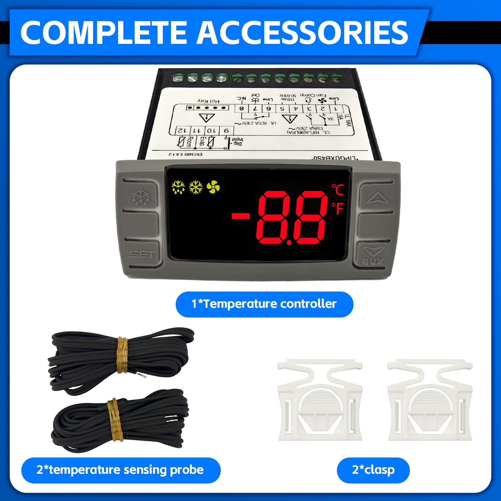 Amazon.com: Replacement for Dixell XR06CX-4AAGILS Thermostat