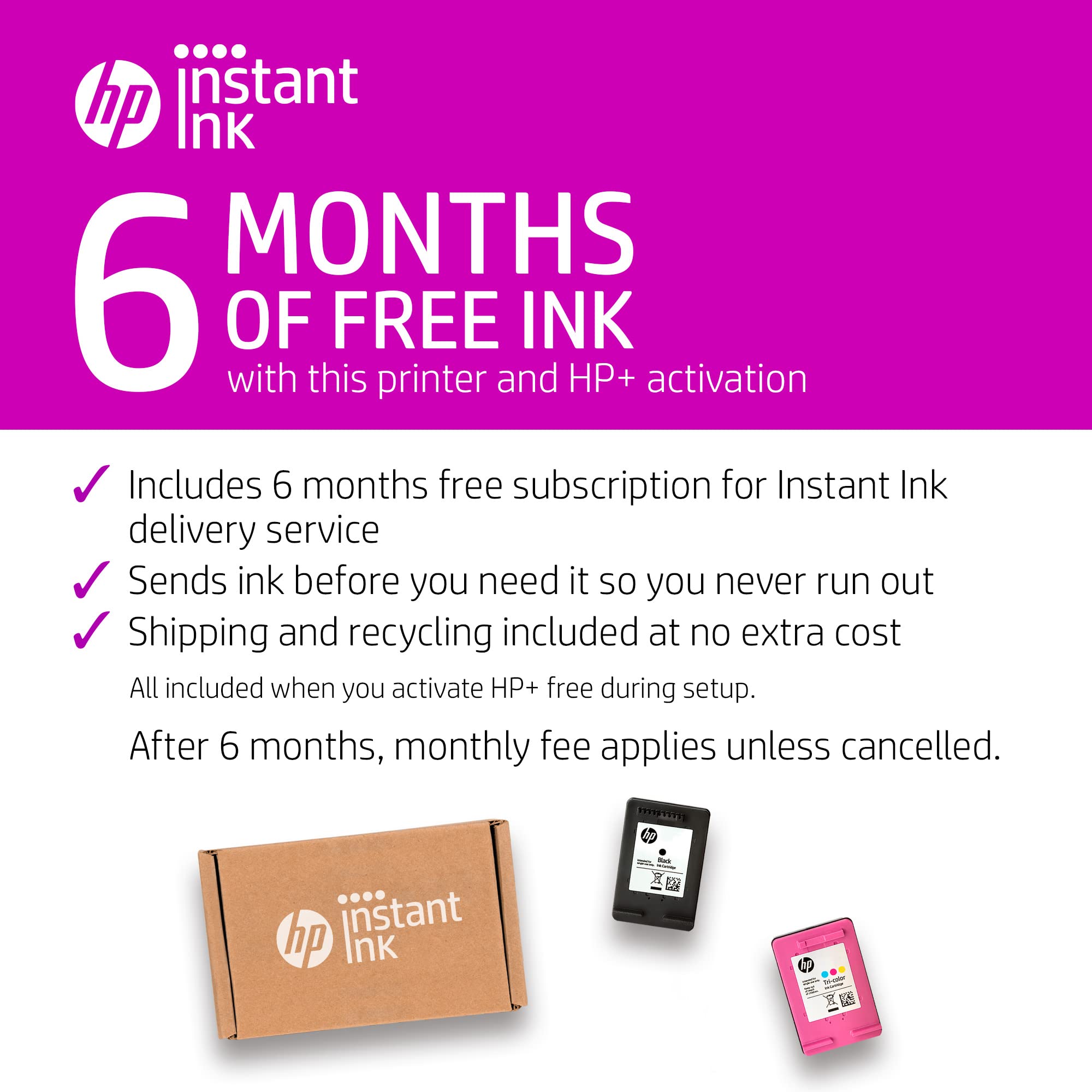 HP OfficeJet 8015e Wireless Color All-in-One Printer with 6 Months Free Ink with HP+(228F5A)