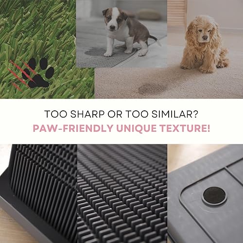 Miniatura 5 de Barkers & Waggers Bandeja de orinal lavable y reutilizable para perros, almohadilla para orina en interiores, resistente a las mordeduras,