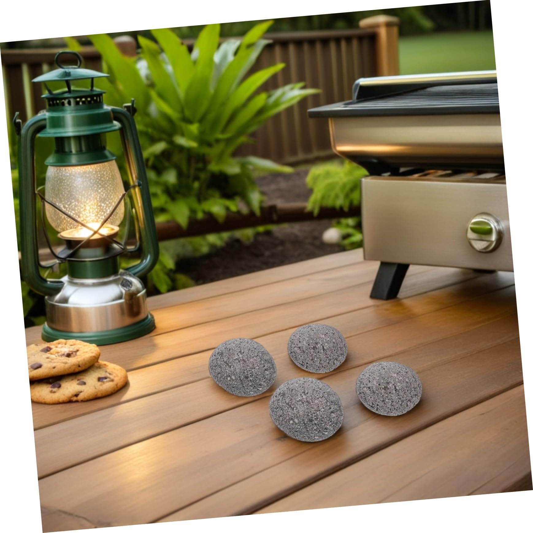 Toddmomy Naturali Pietre Decorative p e 1 Sacchetto da Braciere Pietre Laviche Resistente alle Crepe, Distribuzione Efficiente del Calore Stufa e Barbecue da Esterno e Interno