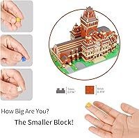 Vista 6 de Geniteen Mini bloques de construcción mundialmente famosos universidad modelo arquitectónico micro mini bloque conjunto 5379 PCS