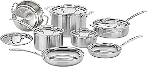 Cuisinart 12-Piece MultiClad Pro Stainless Steel Cookware Set