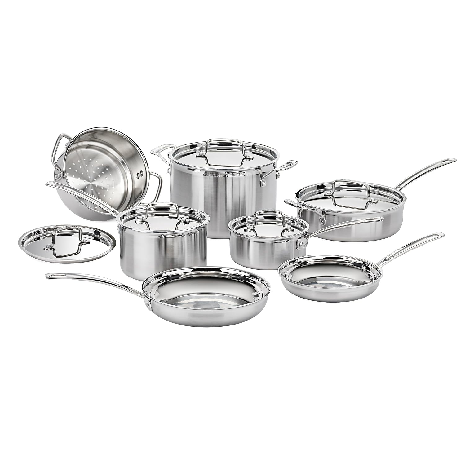 Cuisinart MultiClad Pro Triple Ply Stainless Steel 12 piece cookware set
