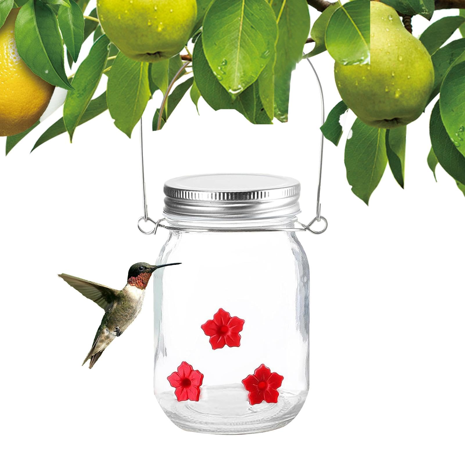 Comedero Pajaros Exterior, Comedero para Pájaros, Comedero Pajaros Ventana Transparente, Comedero y Bebedero Pajaros Exterior Jardin, Capacidad Comedero Colgante para Pájaros