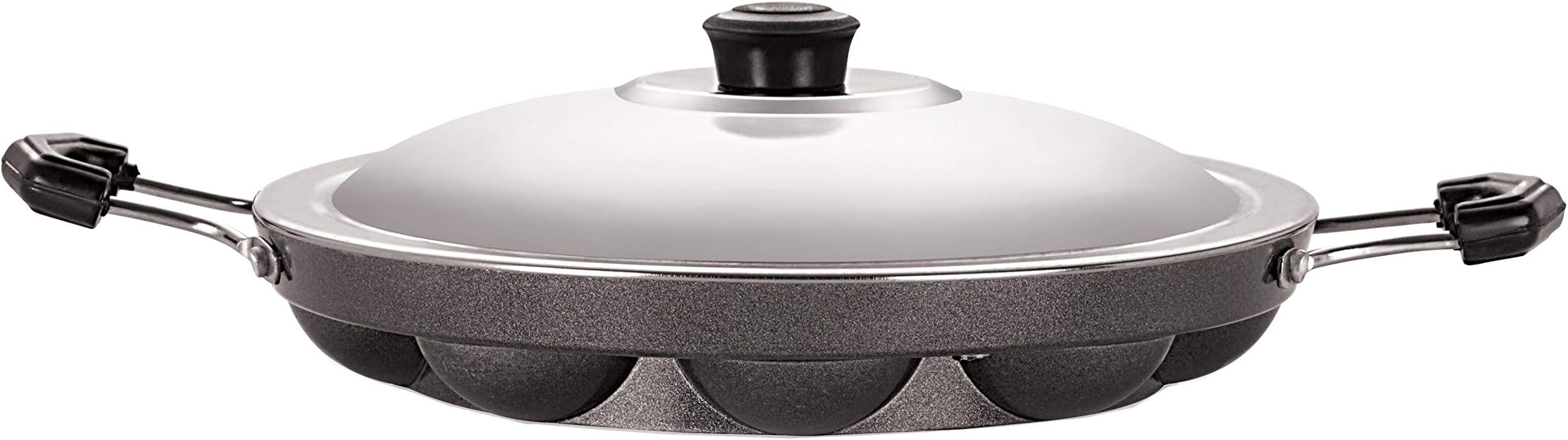 Buy Cello NonStick 12 Cavity Grill Appam Patra 2 Side Handle with