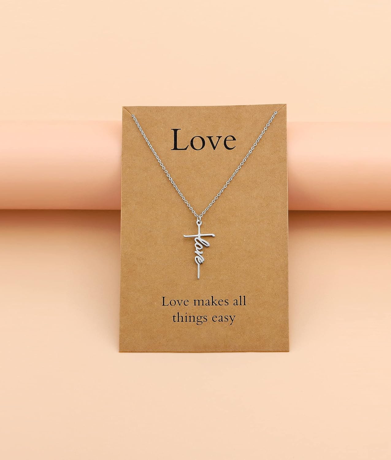 Lcherry Faith Cross Pendant Necklace for Women Religious Christian Jewelry Mother's Day Gifts for Women - Image 5
