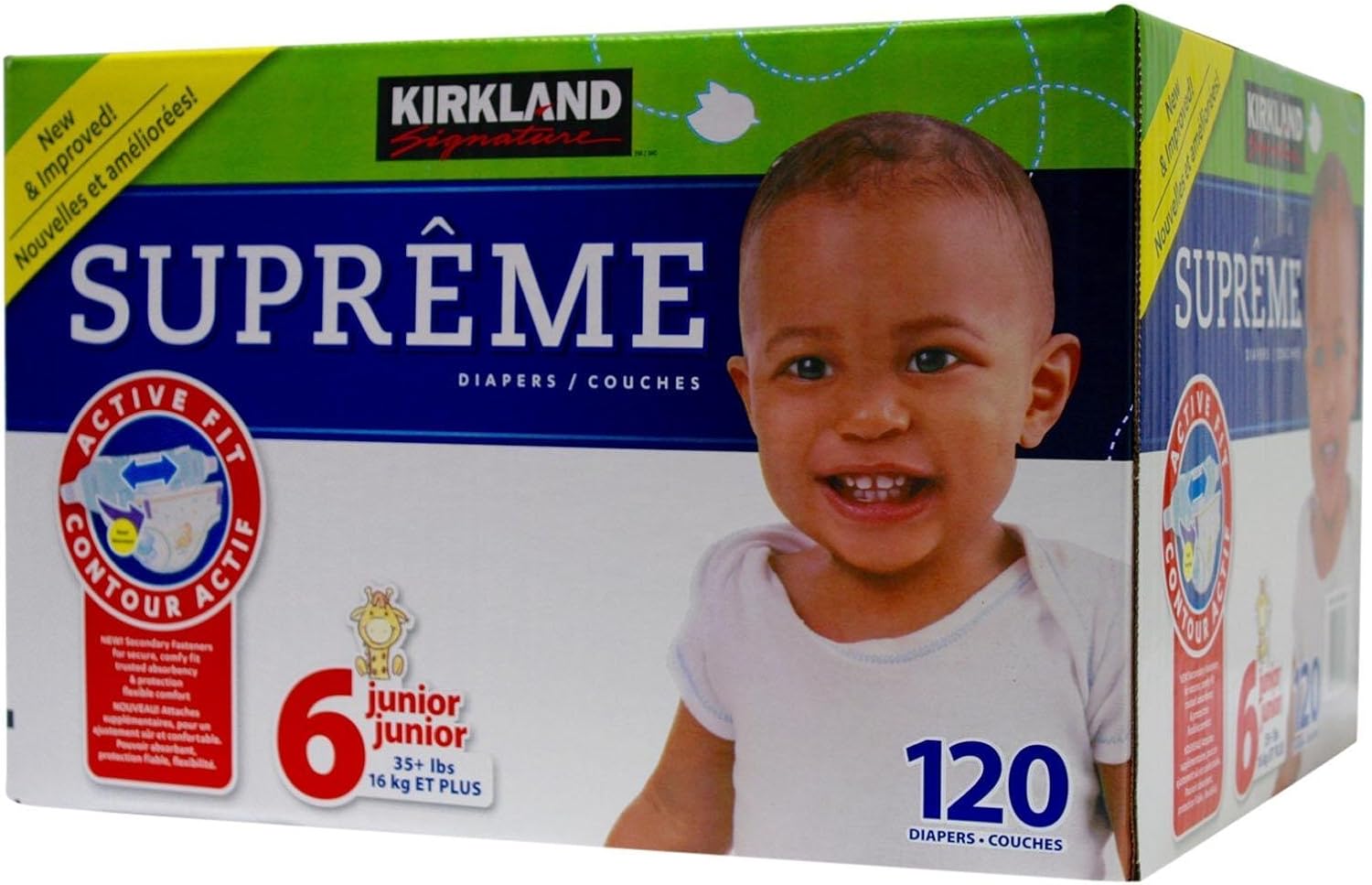 Kirkland signature Supreme Diapers Size 6 (Pack of 120) Amazon.ca Baby