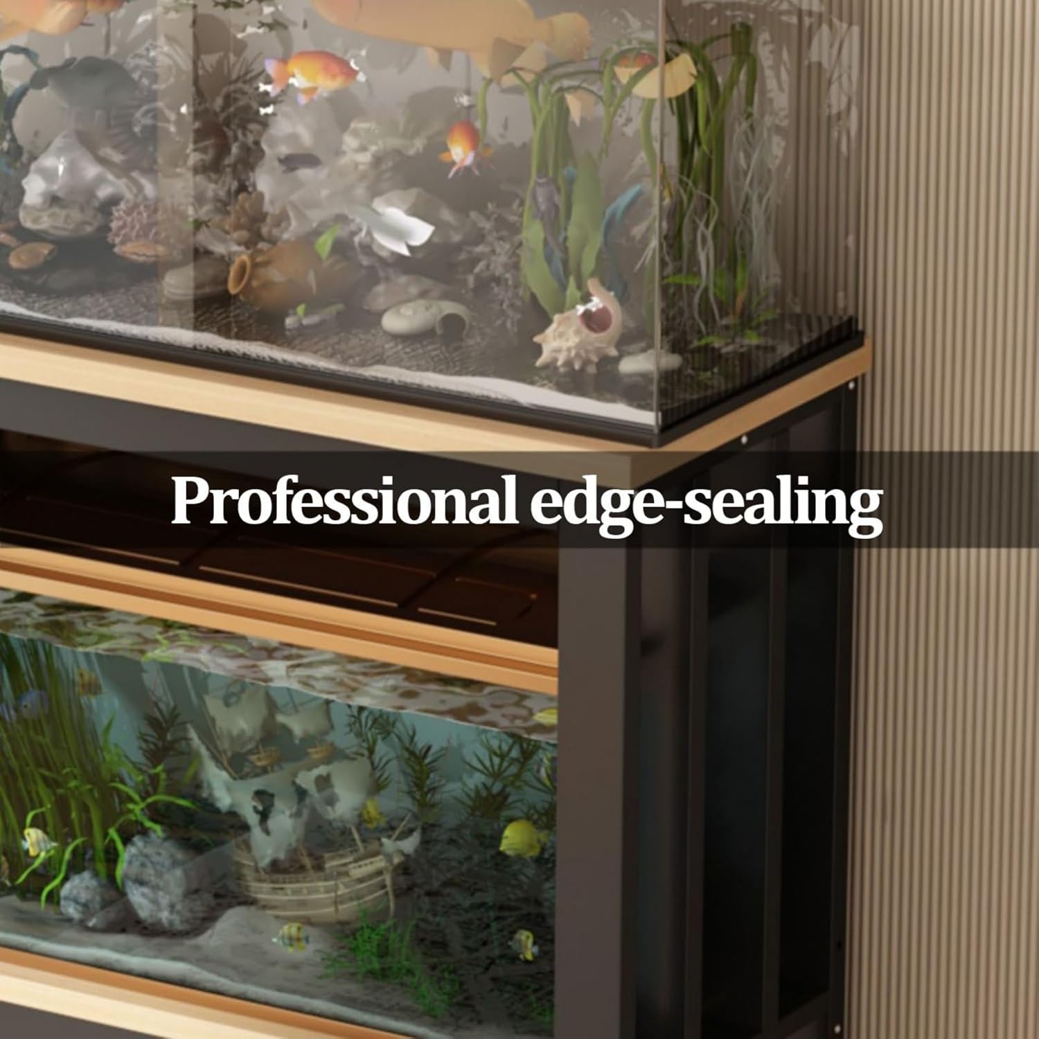 Fish Tank Stand, 3-Tier Aquarium Stand, Adjustable Plant Shelf, Cabinet for Fish Tank Accessories Storage, Terrarium Stands, Storage Shelf for Living Room Office Hotel Lobby(50*30*100cm)