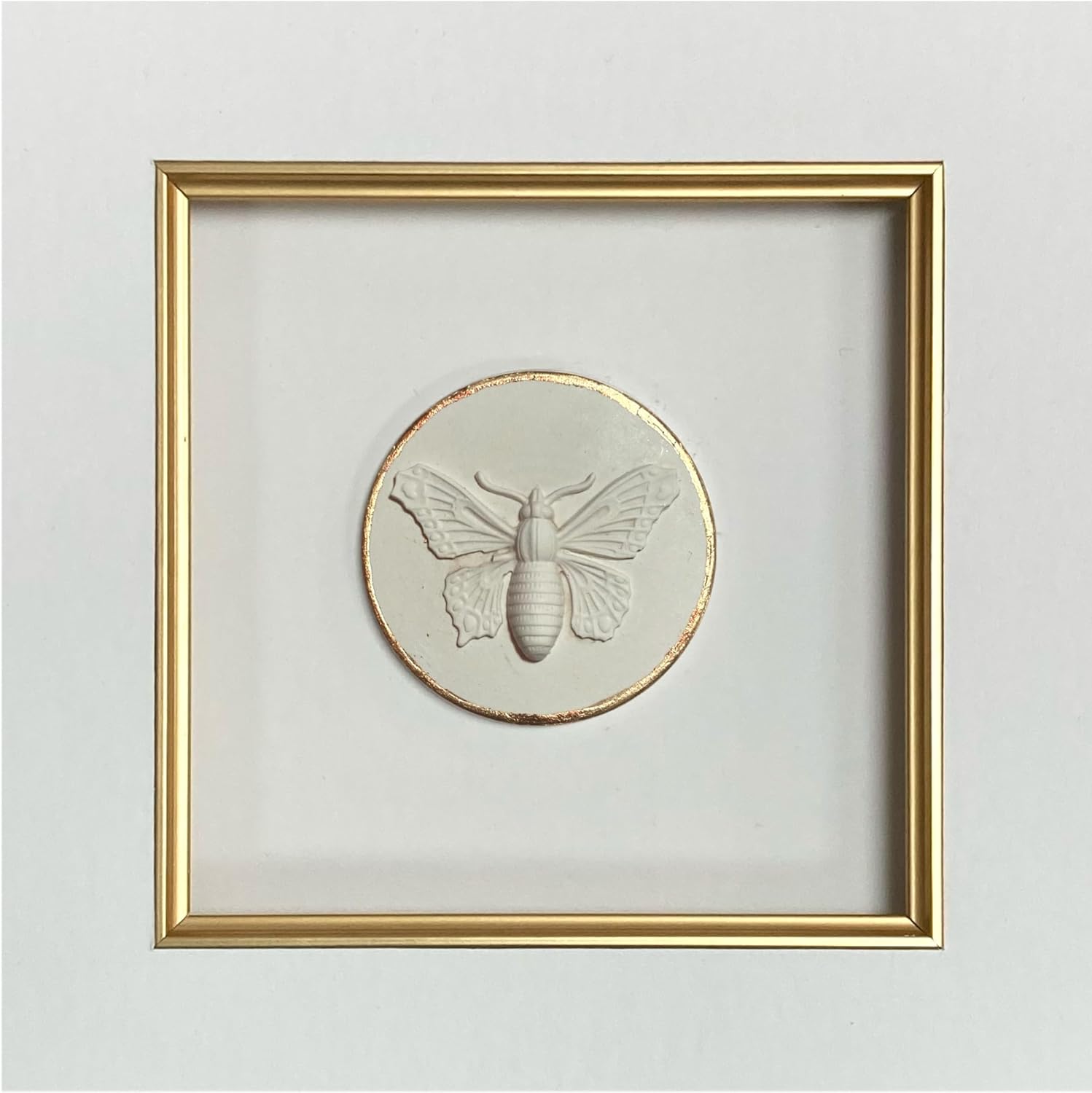 12" x 12" Framed Insect Intaglios (Monarch Butterfly)