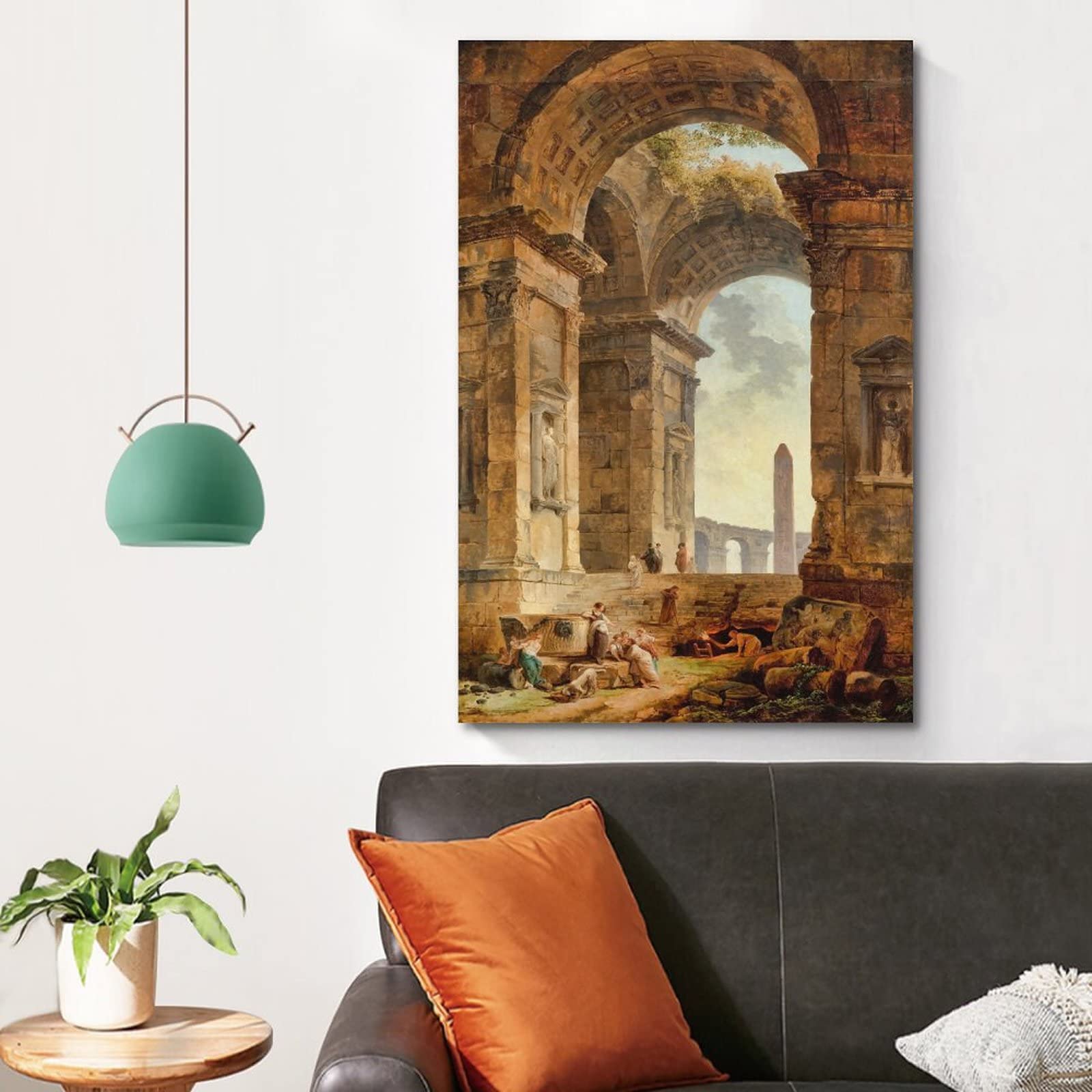 Amazon.co.jp: Hubert Robertユベール・ロベール(オベリスクのある廃墟