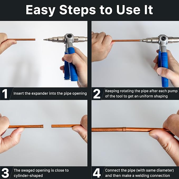 Herramienta Manual Expansora de Tubos de Cobre para HVAC y Refrigeración miniatura 4