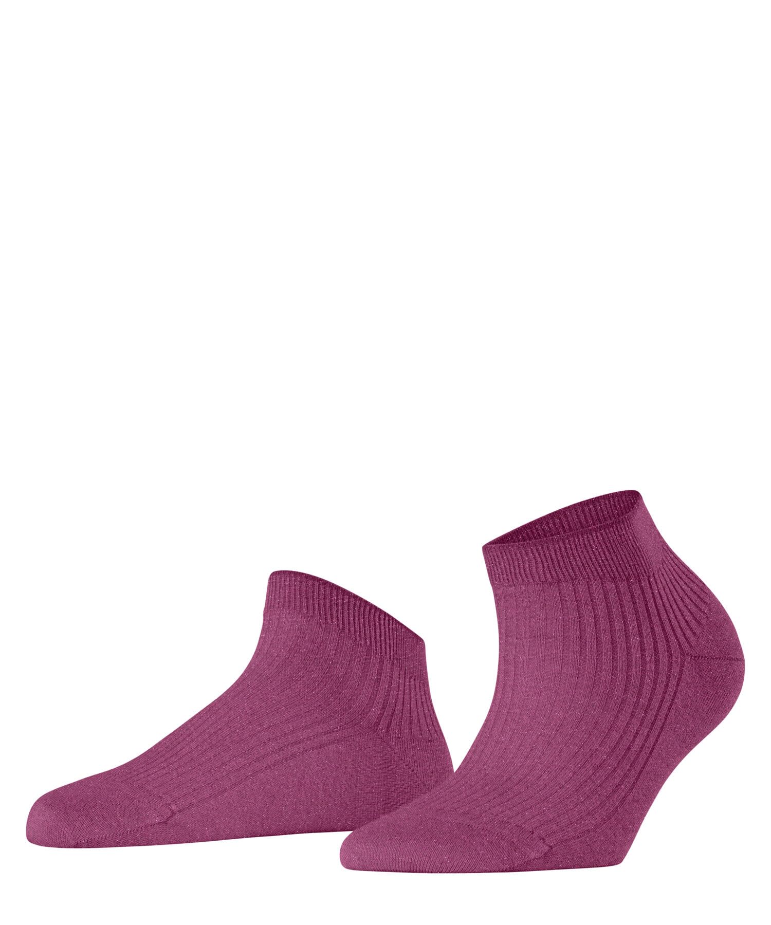 FALKE Women's Shiny W Sn Viscose Low-Cut Plain 1 Pair Trainer Socks, Pink Fuchsia 8552, 5.5-8