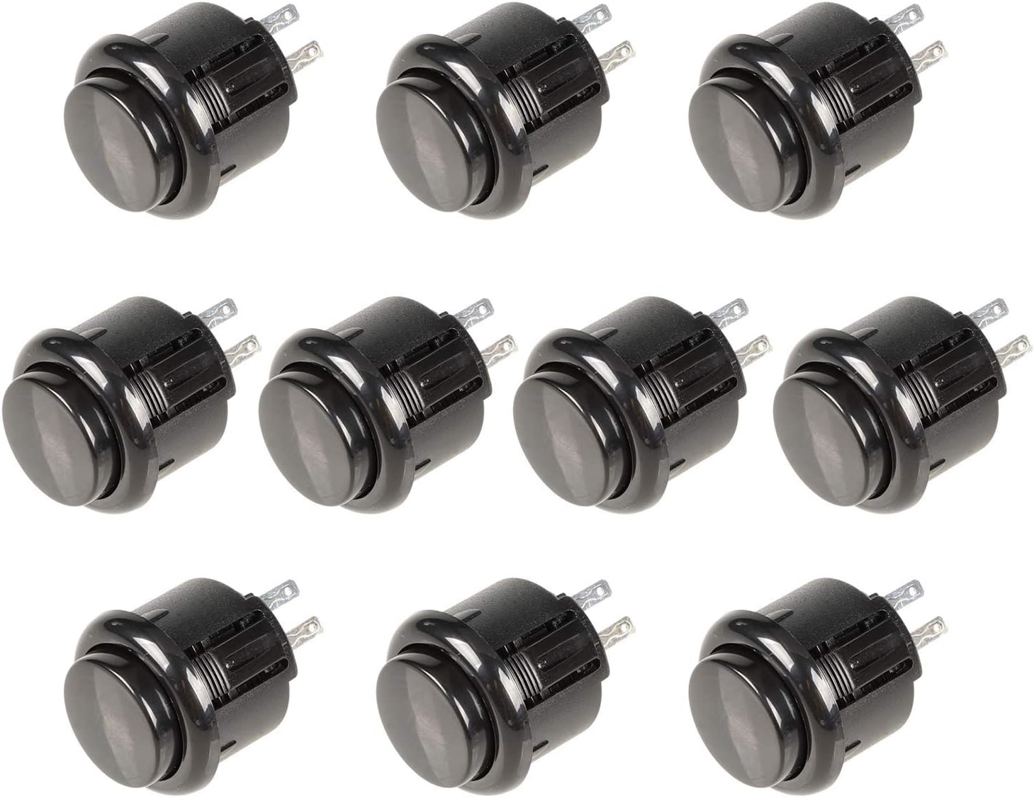 EG STARTS Jiu Man 10x 24mm Push Button Replace For Sanwa OBSF-24 Arcade DIY Parts Games Mame Jamme