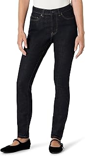 Jeans ajustados de tiro alto y elástico para mujer