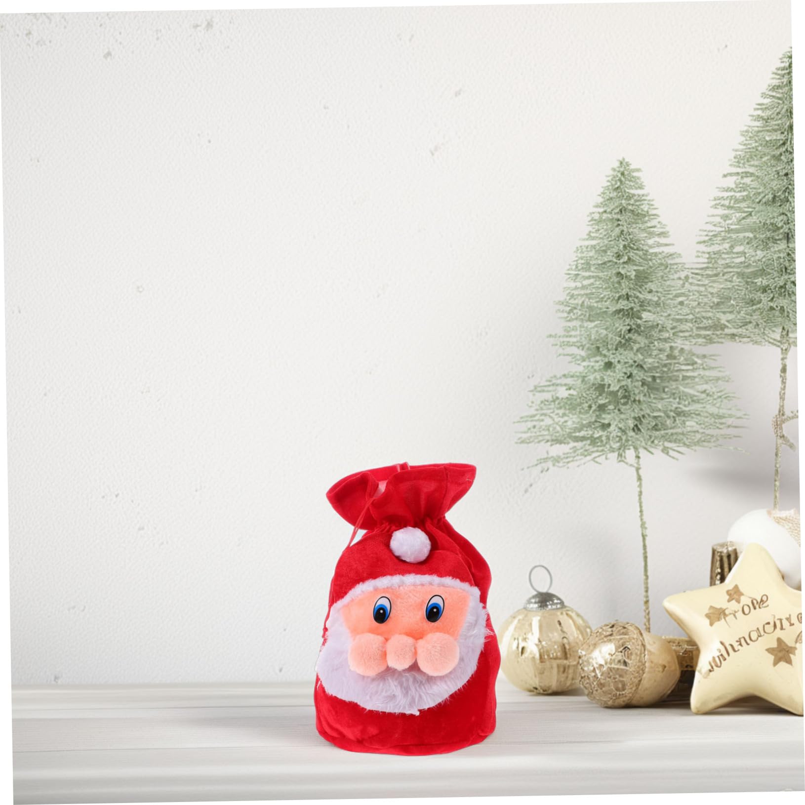 SOLUSTRE Bolsa De Santa Claus Cierre Para Navideños Accesorio De Disfraz De Papá Noel Para Dulces y Sorprendentes Sorpresas Navidad