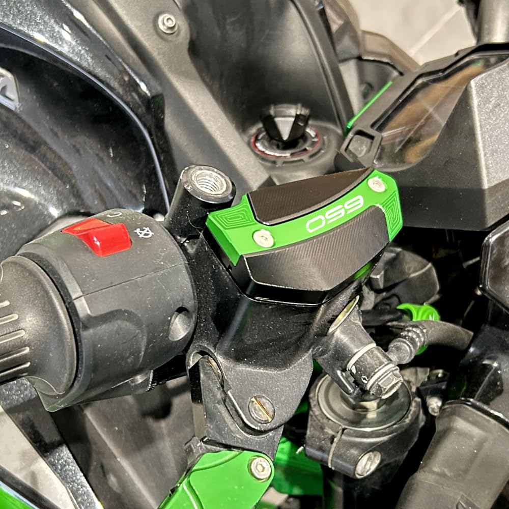 Para Kawasaki Z650 Z 650 RS Ninja650 ninja 650 2017-2025 Versys650 Accesorios de Aluminio Motocicleta Cubierta delantera trasera del depósito de líquido de frenos Tapa de llenado de aceite de