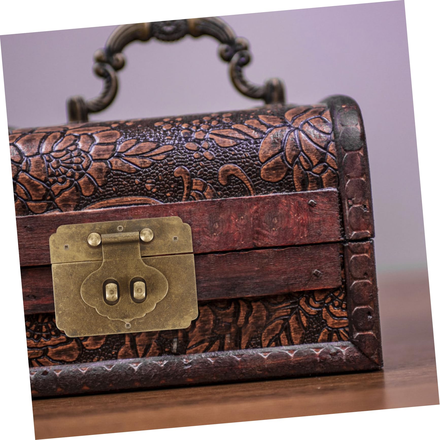 VILLFUL Box Replacement Hasp Toggle Hasp Latch Hasp Latches DIY Hasp Lock Spring Hasp Lock Chest Latch Lock Clamp Vintage Hasp Latch Lock Retro Hasp Lock Small Latch Hasp Brass Coffee