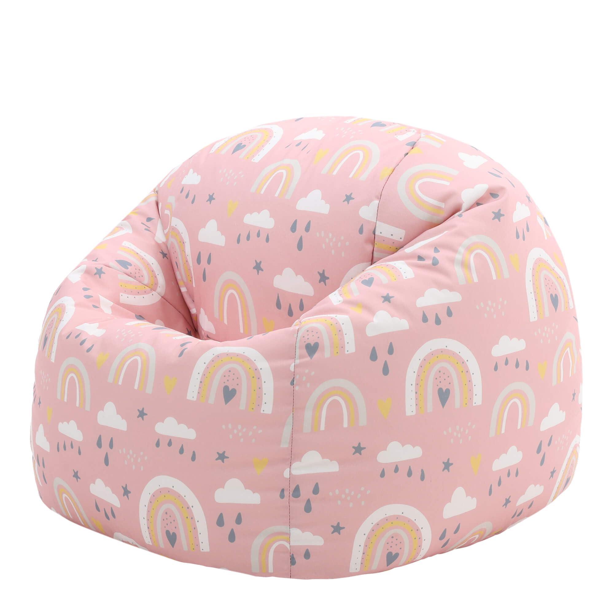 icon Rainbow Kids Bean Bag, Kids Bean Bag Chair with Filling Included for Girls and Boys, Childs Chair, Beanbags for Children, Nursery Décor, Playroom Décor, Bedroom Accessories