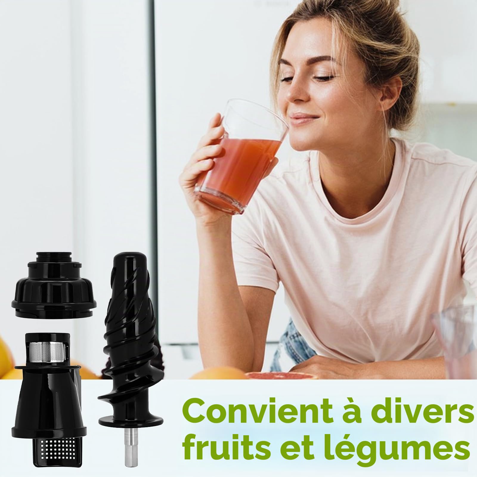 Lot de 3 pièces de rechange pour centrifugeuse Omegae, 8006 et tamis et capuchon d'extrémité pour modèles NC900HDC, NC900HDS, NC800HDS, NC800HDR