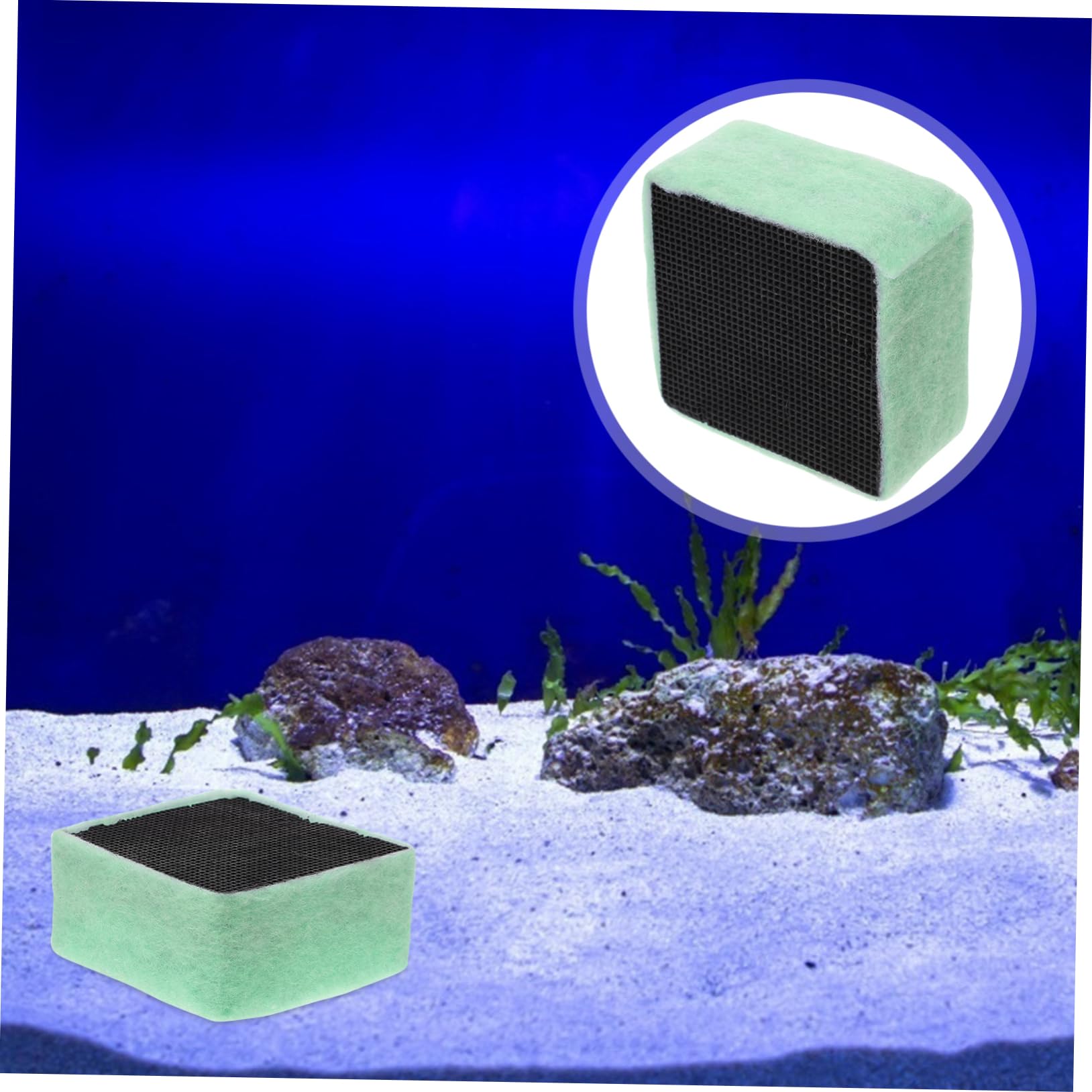2 Aquarium Filter Reinigungswerkzeug Hochwertige Aktivkohle für Fischbecken Entfernung von Schmutz und Schadstoffen für Wasserumgebung
