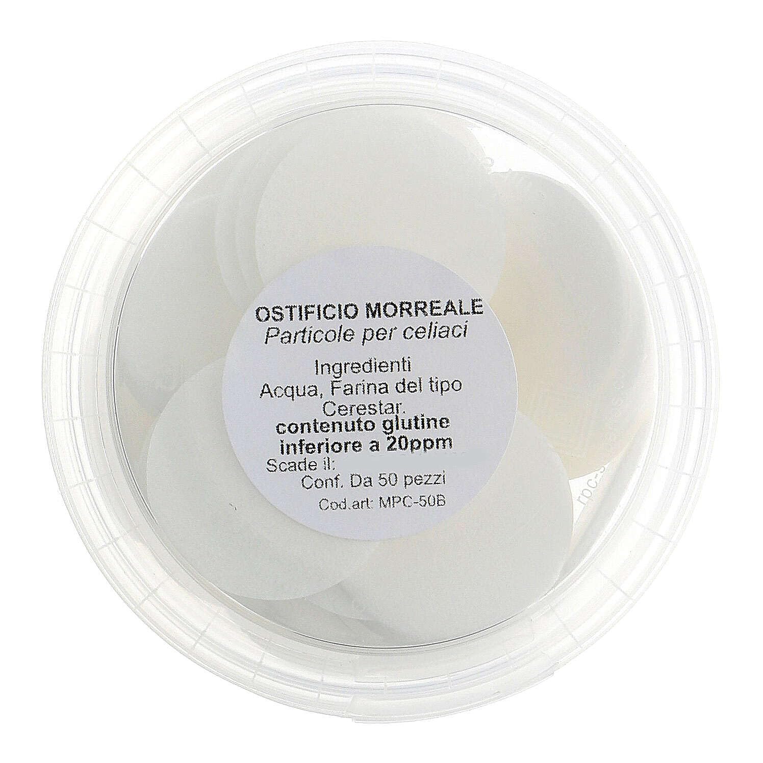 Ostie per celiaci senza glutine barattolo 50 pz - 3,5 cm
