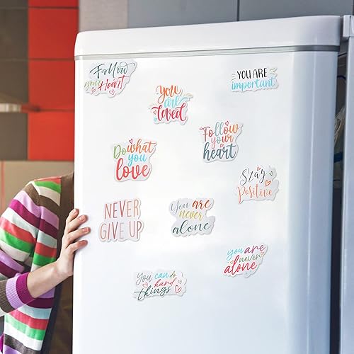 Miniatura 3 de 24 imanes de nevera inspiradores para niñas, citas motivacionales, imanes lindos para refrigerador para aula, pizarra, escuela, automóvil,