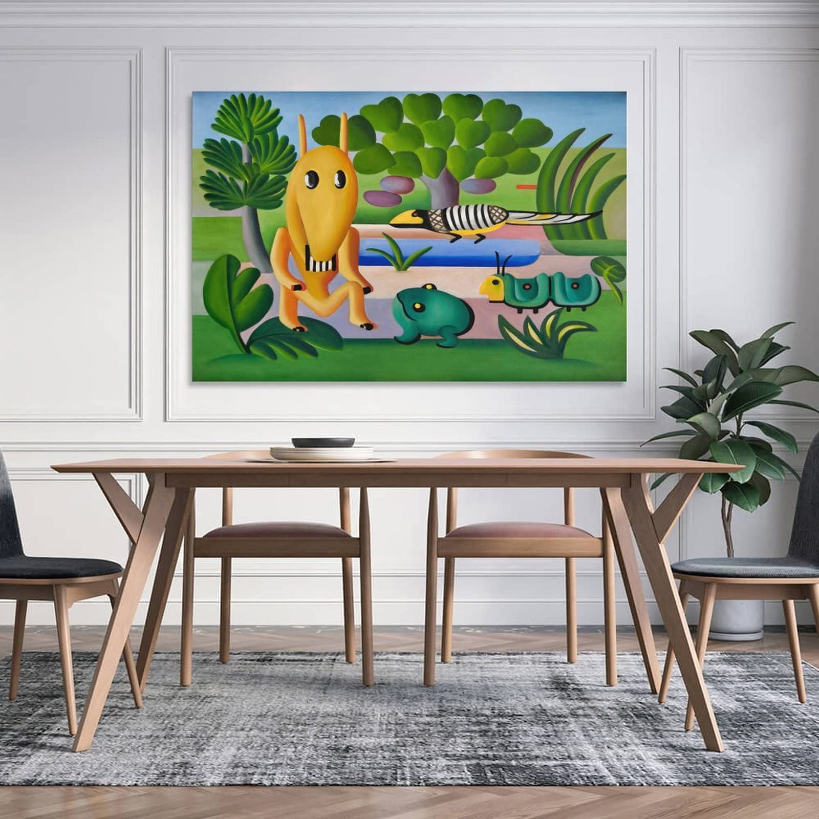 Amazon.co.jp: Tarsila Do Amaral名画の数々ポスター『クーカ』1924 