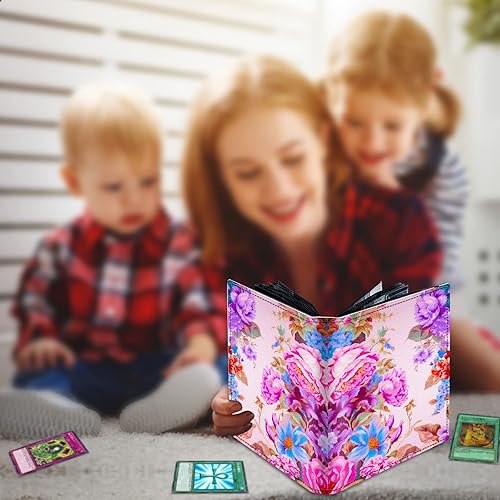 Miniatura 6 de Carpeta para tarjetas intercambiables, 4 bolsillos para tarjetas intercambiables, 400 bolsillos de doble cara, fundas para tarjetas de tamaño