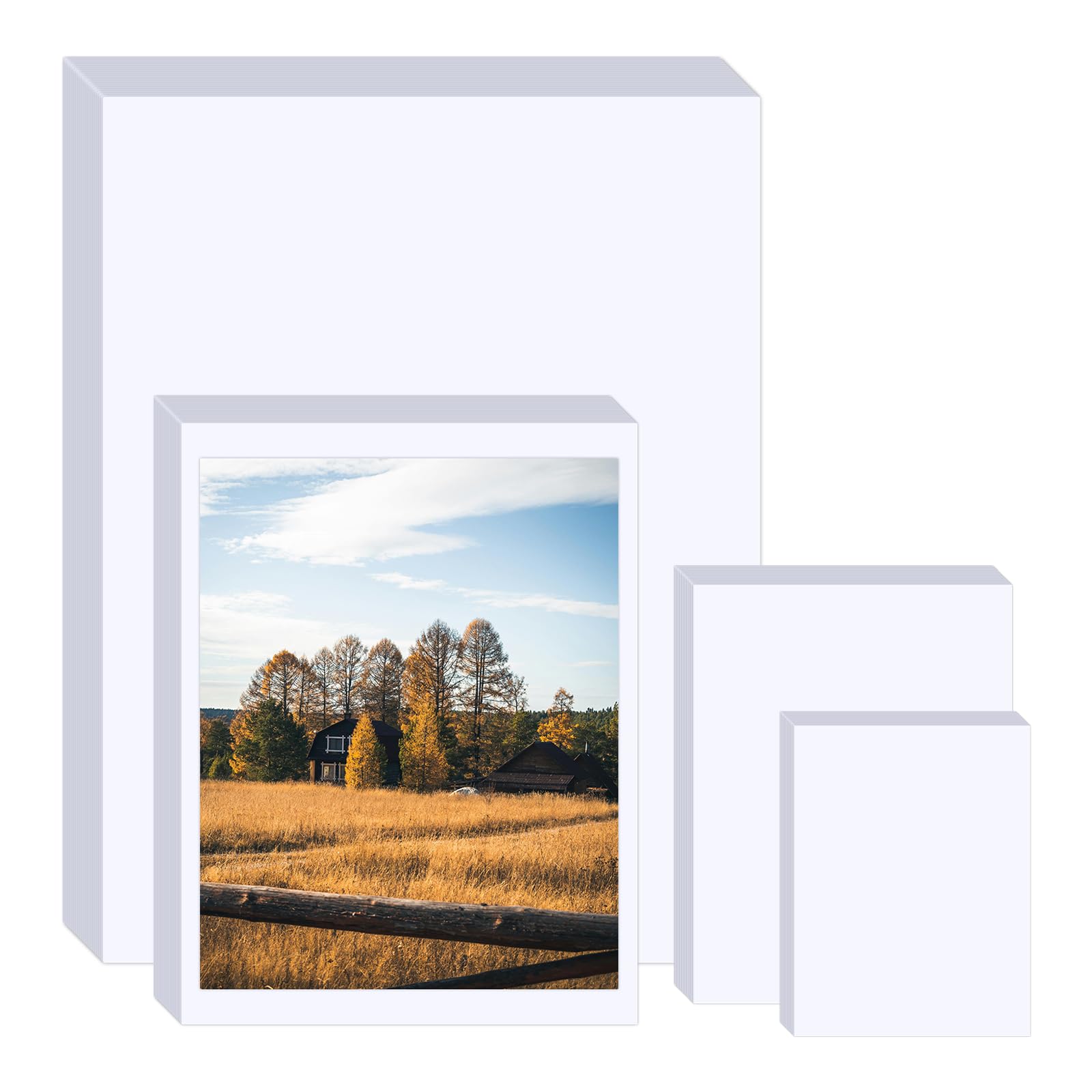 Lokunn Glossy Photo Paper (110 Sheets, 4 Sizes)