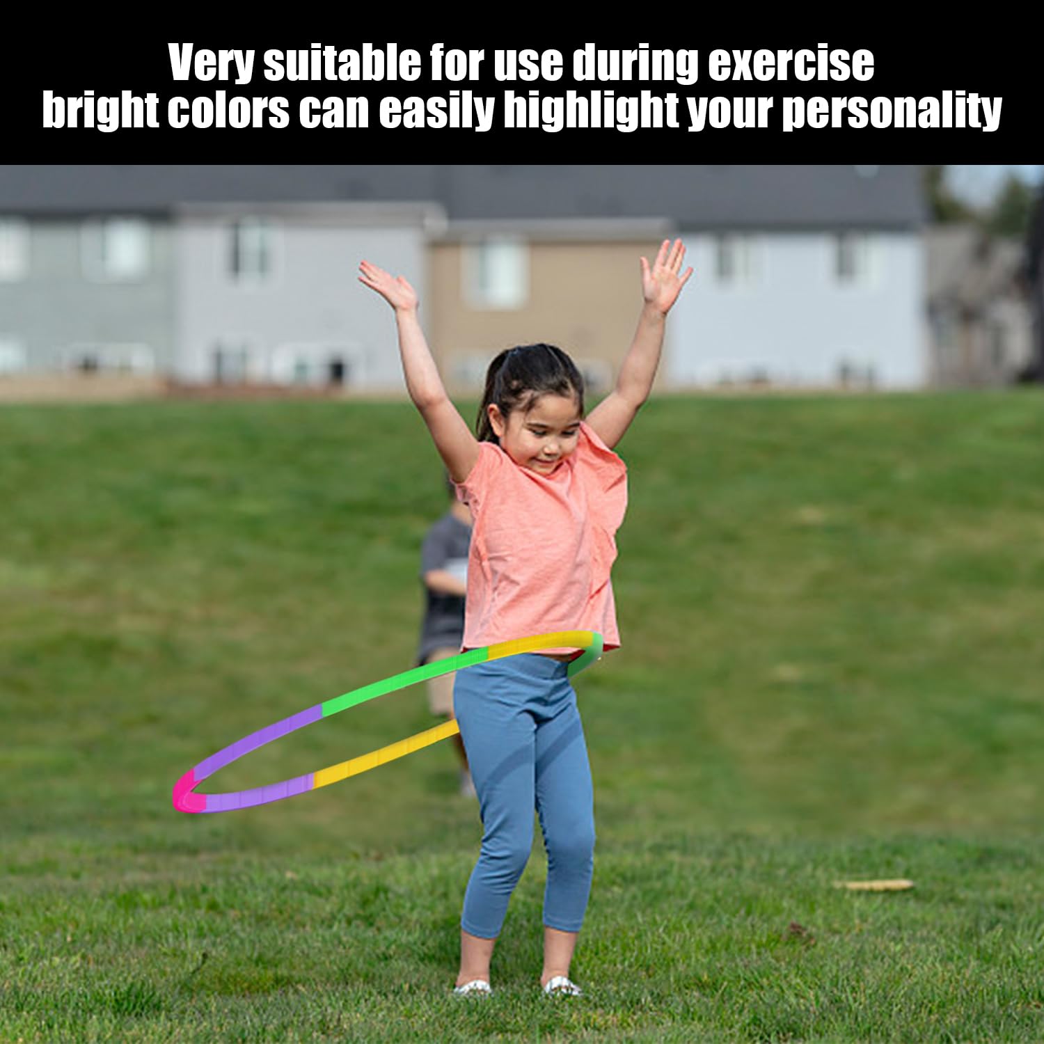 8 szt. Hula Hoop dla dzieci, zdejmowane obręcze hula, akcesoria sportowe, plastikowe obręcze hula dla dzieci, sprzęt do fitnessu.