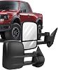 ECCPP Towing Mirror Replacement fit 2007-2014 for Chevy Silverado | Side View Tow Mirrors Manual Non-Heated Black Pair 2008-2013