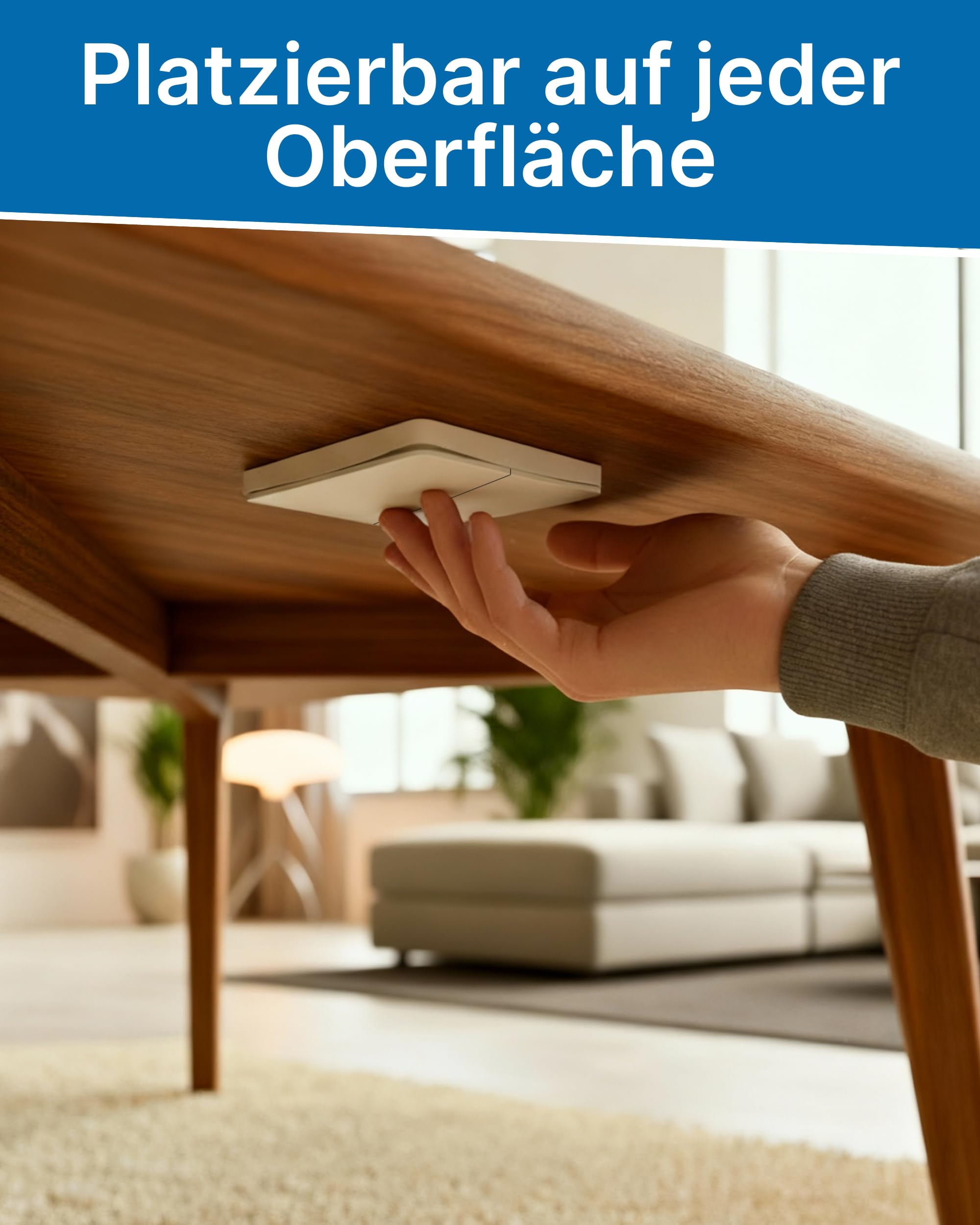 Hochwertiger Funkschalter 230V 2-Kanal Batterielos | Dual Funk Lichtschalter Set IP67 | 2-Fach Empfänger | 80m Reichweite | WLAN Schalter Alexa & Google