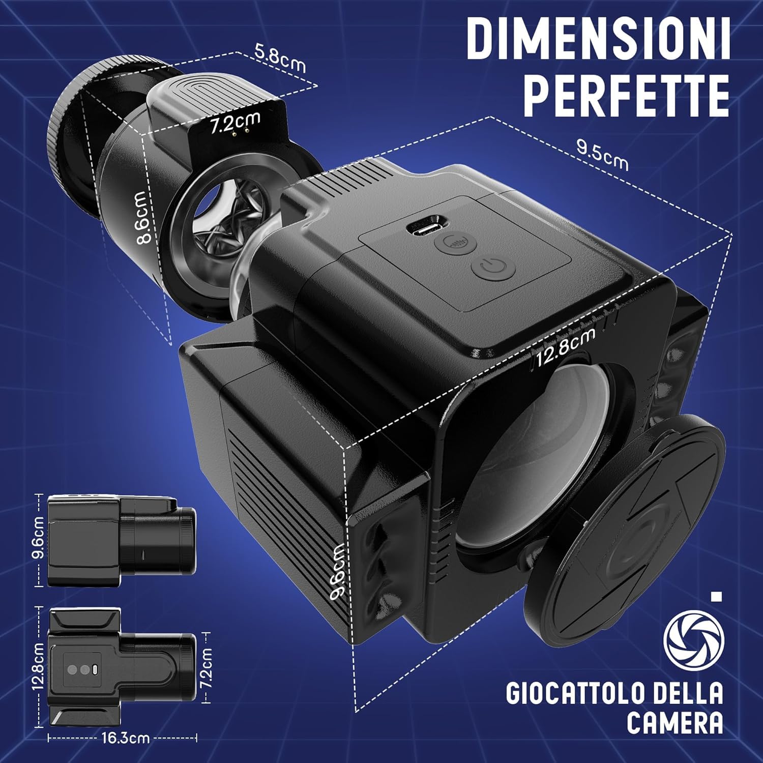 Masturbtore per Uomini Sex Toys, Masturbatore Maschile Automatico con 7 funzioni telescopiche e rotanti 7 modalità di vibrazione, Masturbatori Sex Toysper per Uomini, Nero