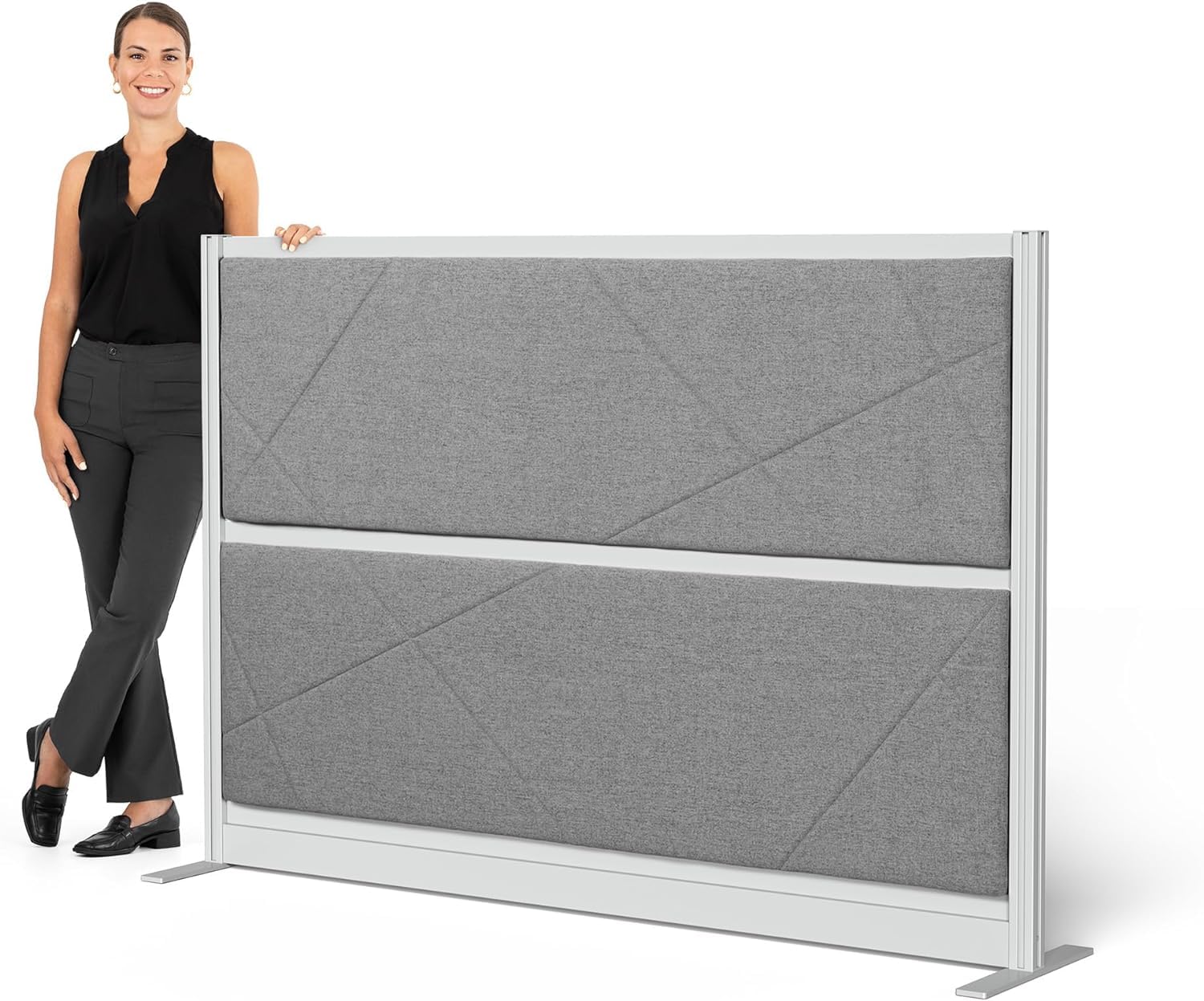Tranquility Modular Wall | Plush Sound-Dampening Acoustic Room Divider | Luxurious Office Partition for Noise Reduction & Privacy (70'' x 48'')