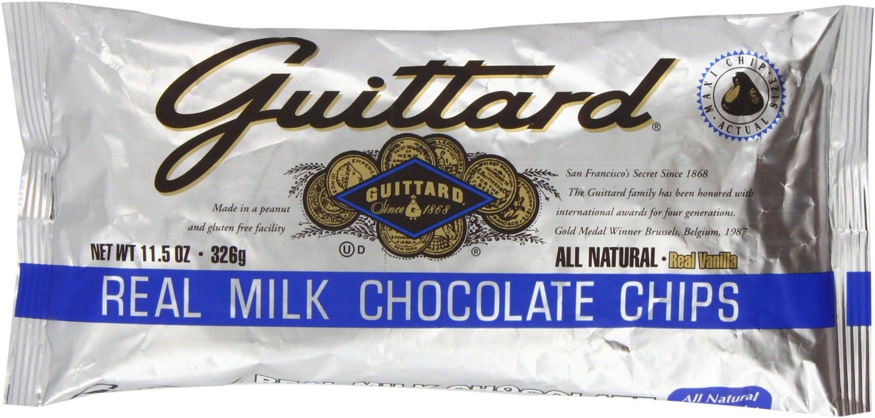 Guittard Milk Chocolate Maxi Baking Chips (Pack of 12)