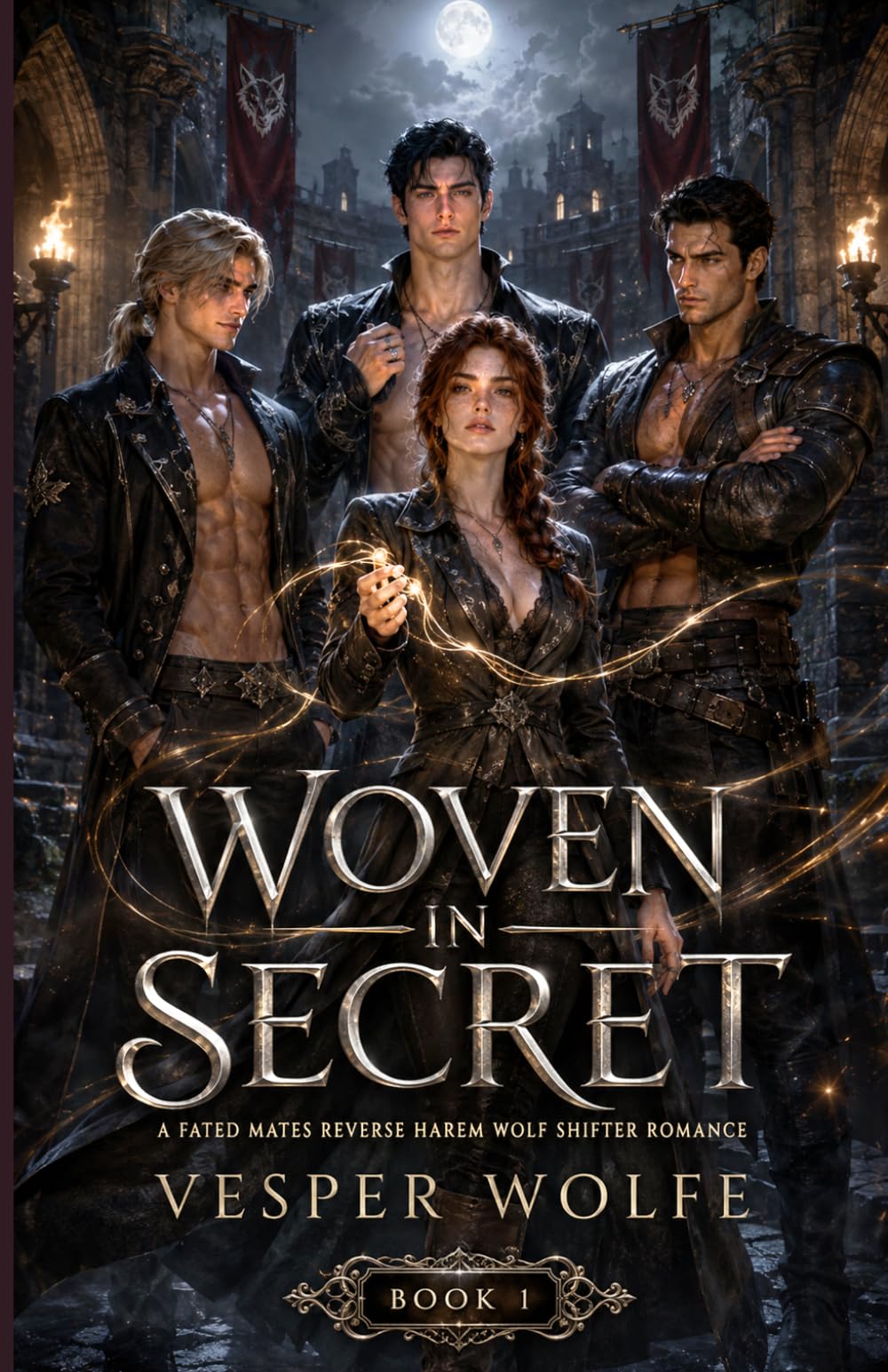 Woven in Secret: A Fated Mates Reverse Harem Wolf Shifter Romance (The Bond Weaver)