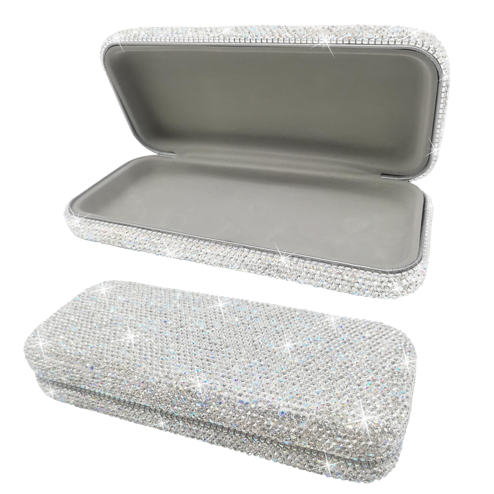Bling Sunglasses Case,Shiny Diamond Sunglasses Hard Case Cute Glasses Case,Rhinestone Eyeglass Case For Women-image-25