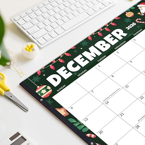 Miniatura 6 de SUNEE Calendario de escritorio 2026 grande 22 x 17 pulgadas de octubre de 2025 a marzo de 2027, calendario mensual de escritorio extra grande de 18