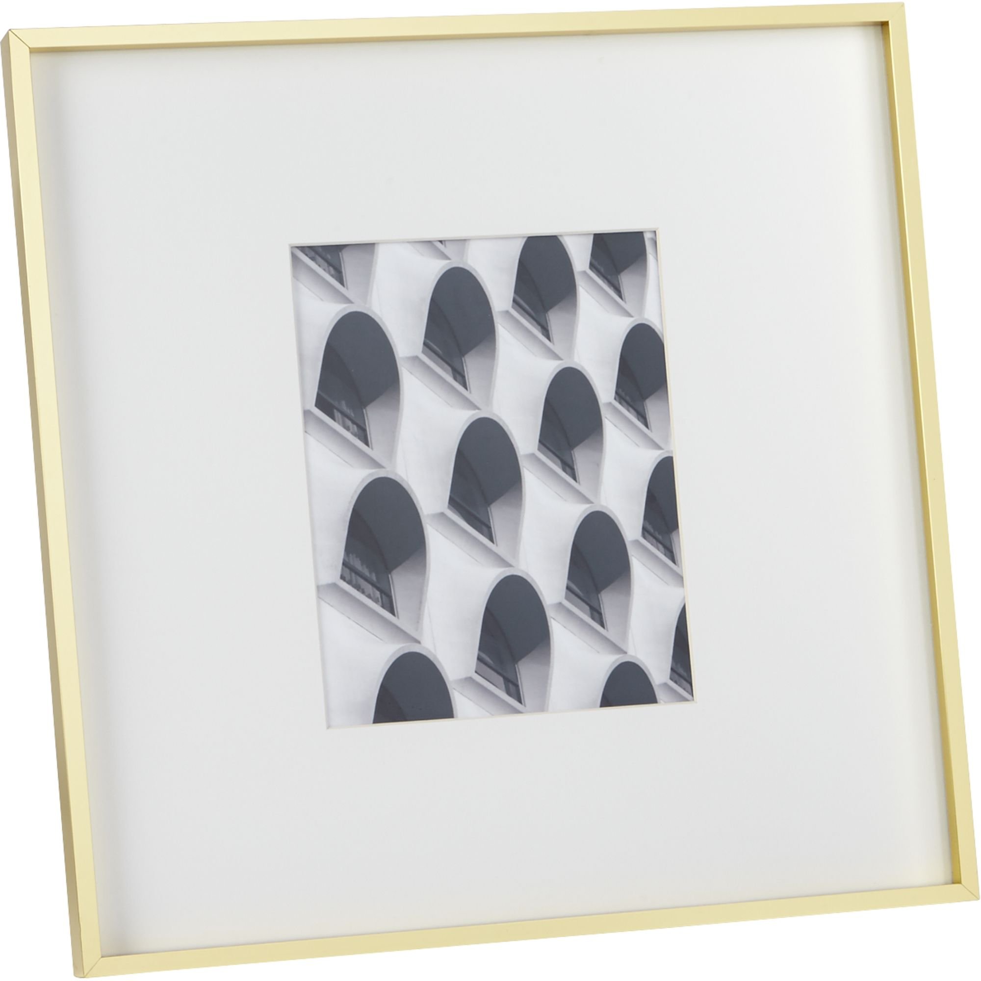 CB2 Gallery 8x10 Brass Picture Frame