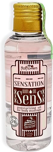 HOT FLOWERS Set de aceite de masaje corporal sensual para hidratar y nutrir la piel - Mujeres y parejas (Sens Sensations)