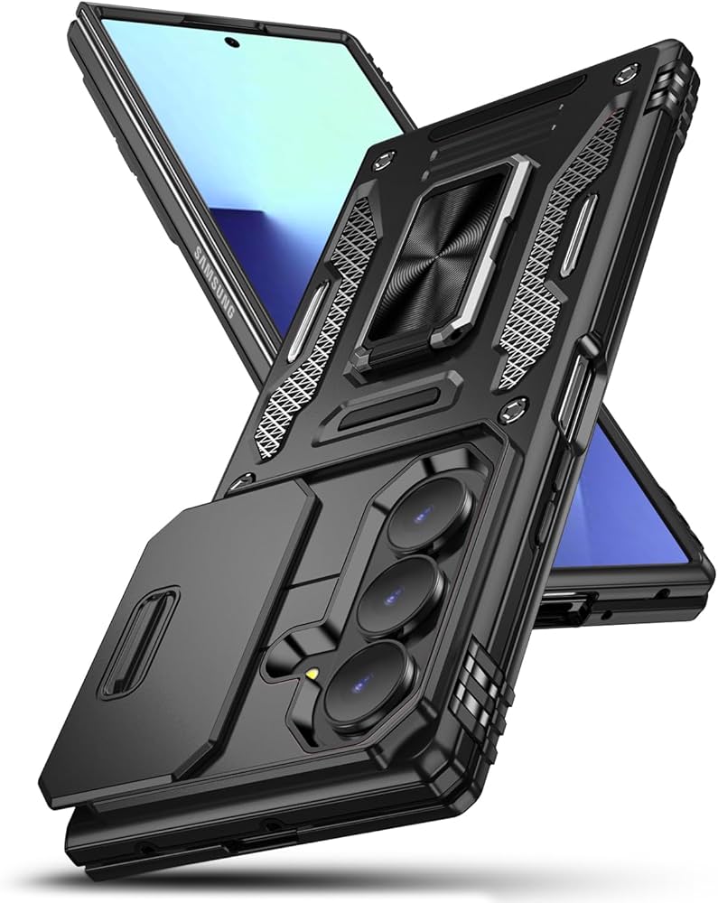 Amazon.co.jp: GTUJWN Galaxy Z Fold7 対応 ケース リング付き 全面