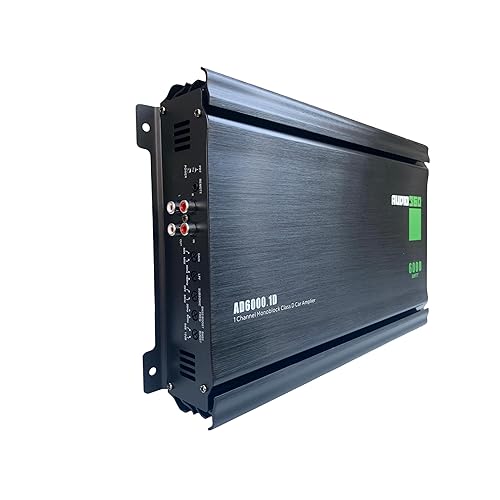Miniatura 7 de Audio360 AD6000.1 Amplificador de audio monobloque para automóvil, 6000 W de potencia máxima, amplificador compacto de subwoofer estable de clase D