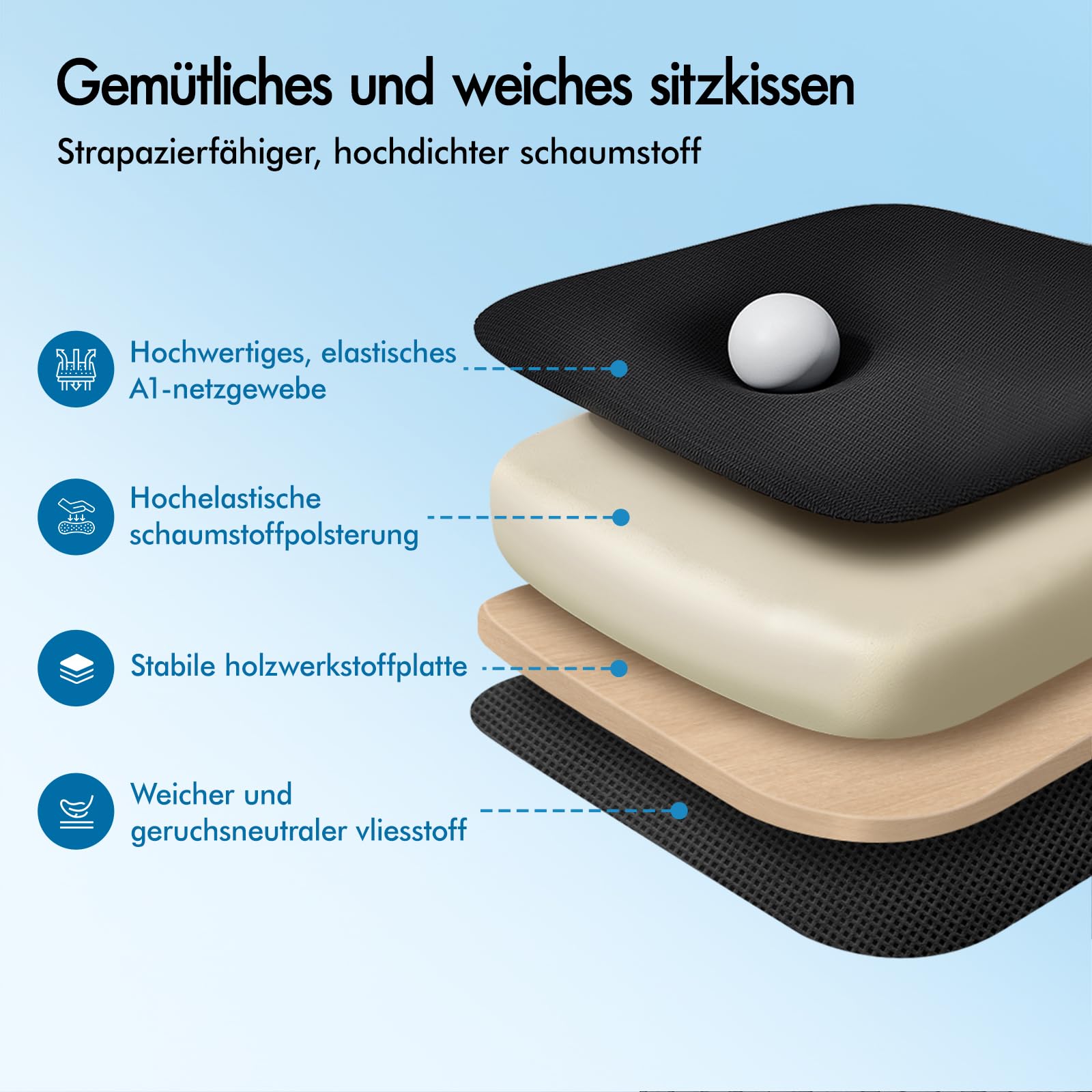 ALFORDSON Netzstuhl Bürostuhl Mesh Chefsessel Wippfunktion, ergonomisch Schreibtischstuhl höhenverstellbarer,360° Drehstuhl, PC-Stuhl Besprechungsstuhl,klappbare Armlehnen,180 kg belastbar,Schwarz