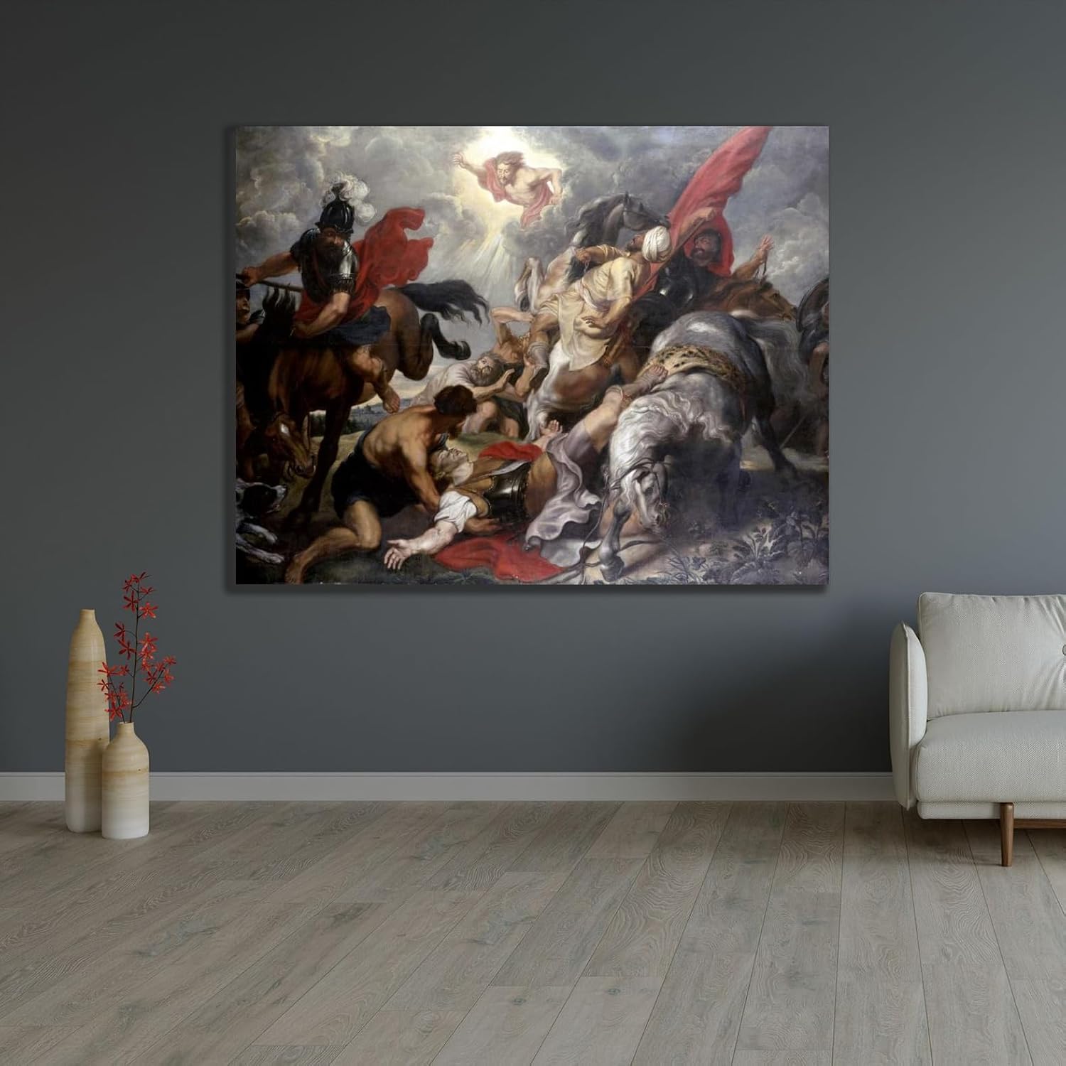 ArtDirect The Conversion of St. Paul Unframed Art Print Giclee Poster by Rubens, Peter Paul - Ready for Framing with Customization Sizes 10x8, 14x11, 20x15, 31x24, 47x36, and 60x46 Inches