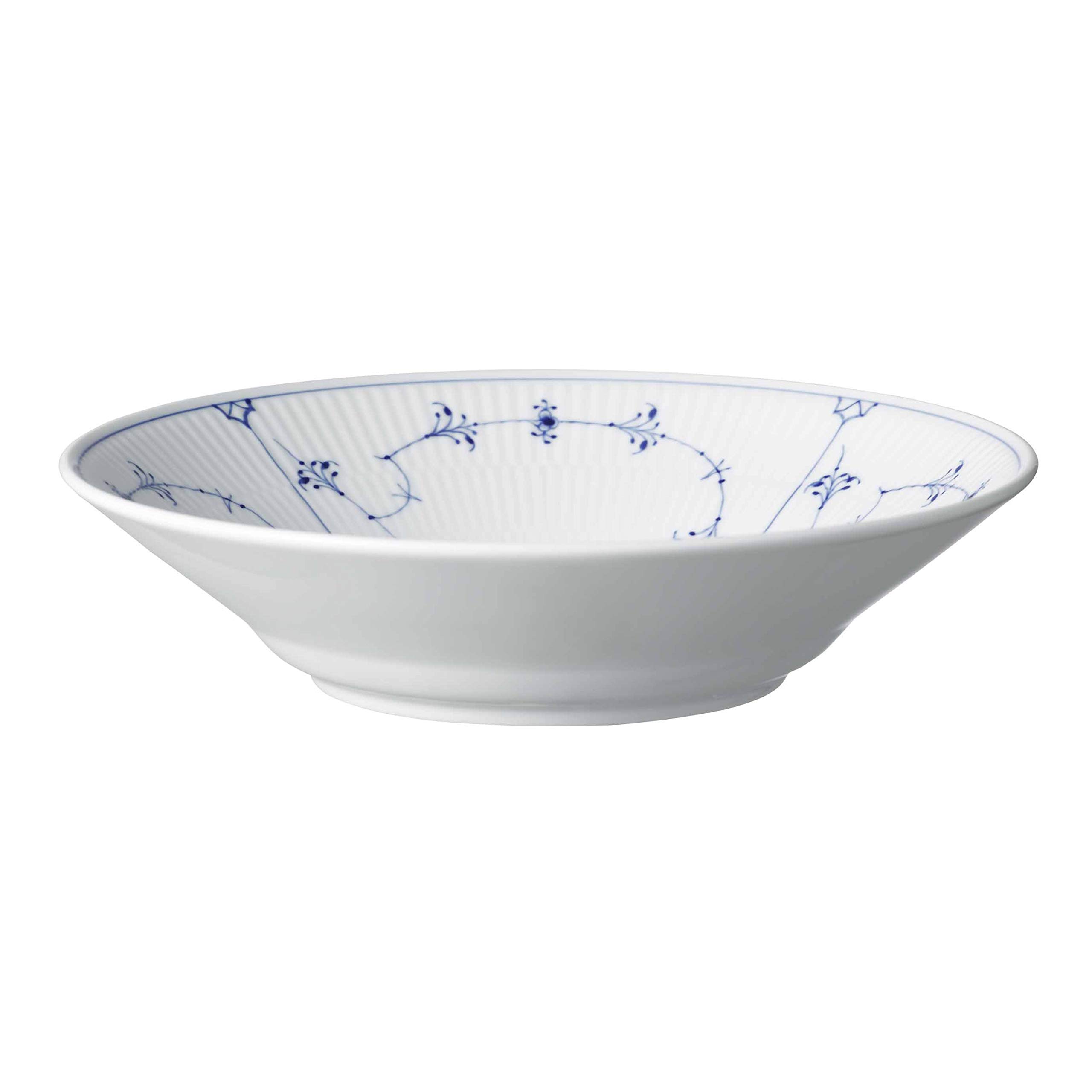 Royal Copenhagen 1016769 Blue Fluted Plain Pasta Plate, 9.4 inches (24 cm)