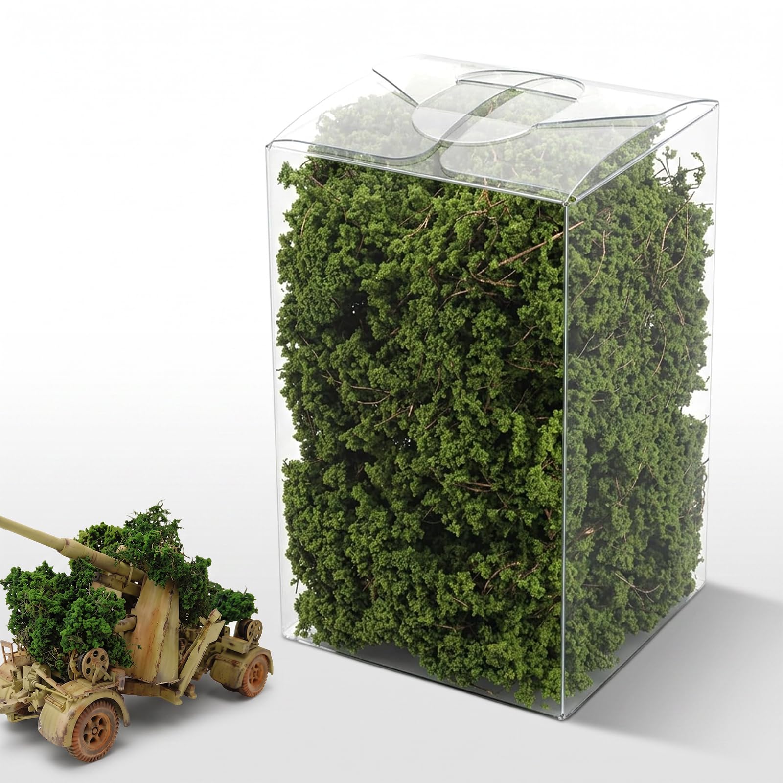 GWBPES Model Grass, Static Grass Green Plant Model Trees Diorama Materials