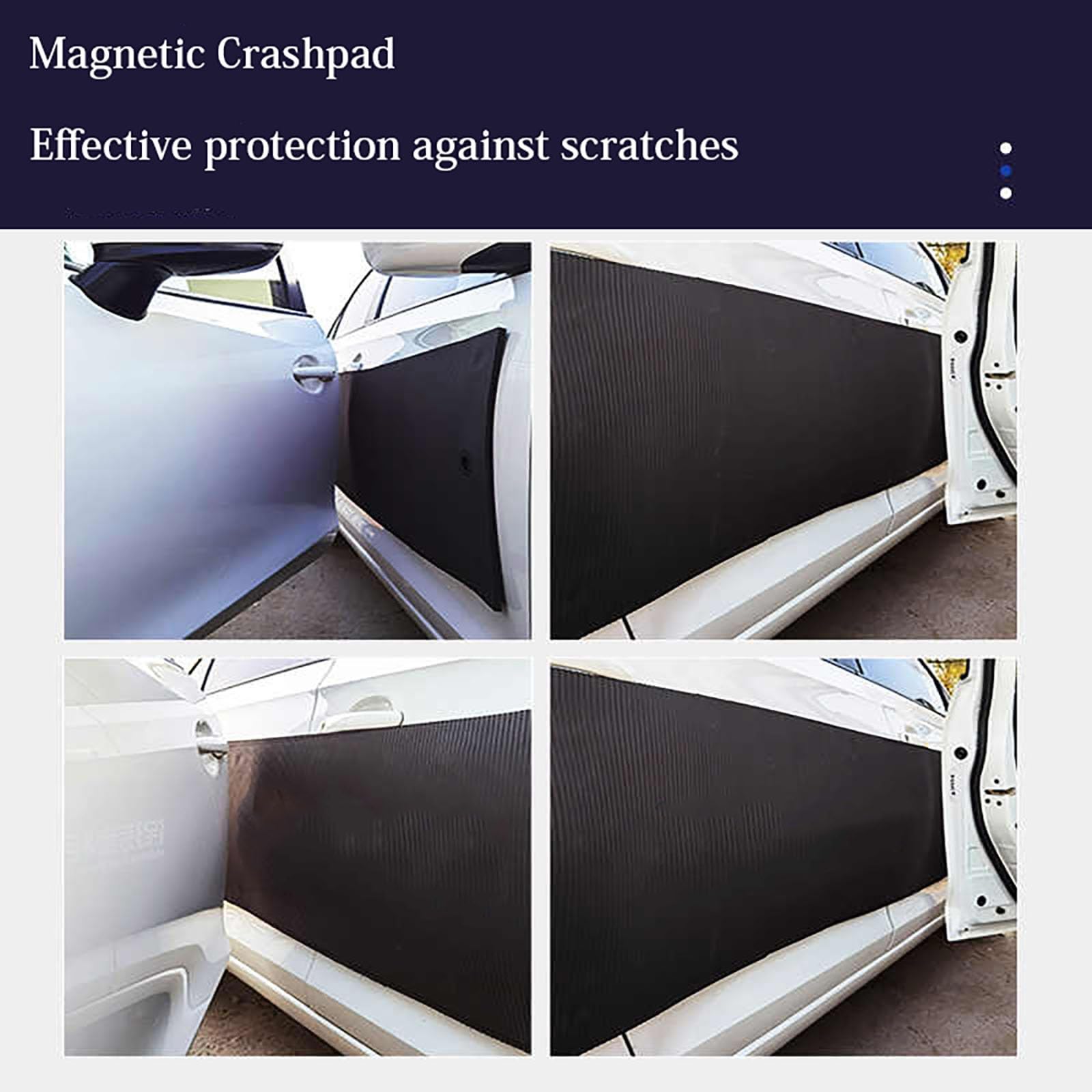 Pegatinas Protectoras de Borde de Puerta de Coche, Removible Magnética Protección Lateral de Vehículos, Protectores Abolladura Anti Choques para Garaje