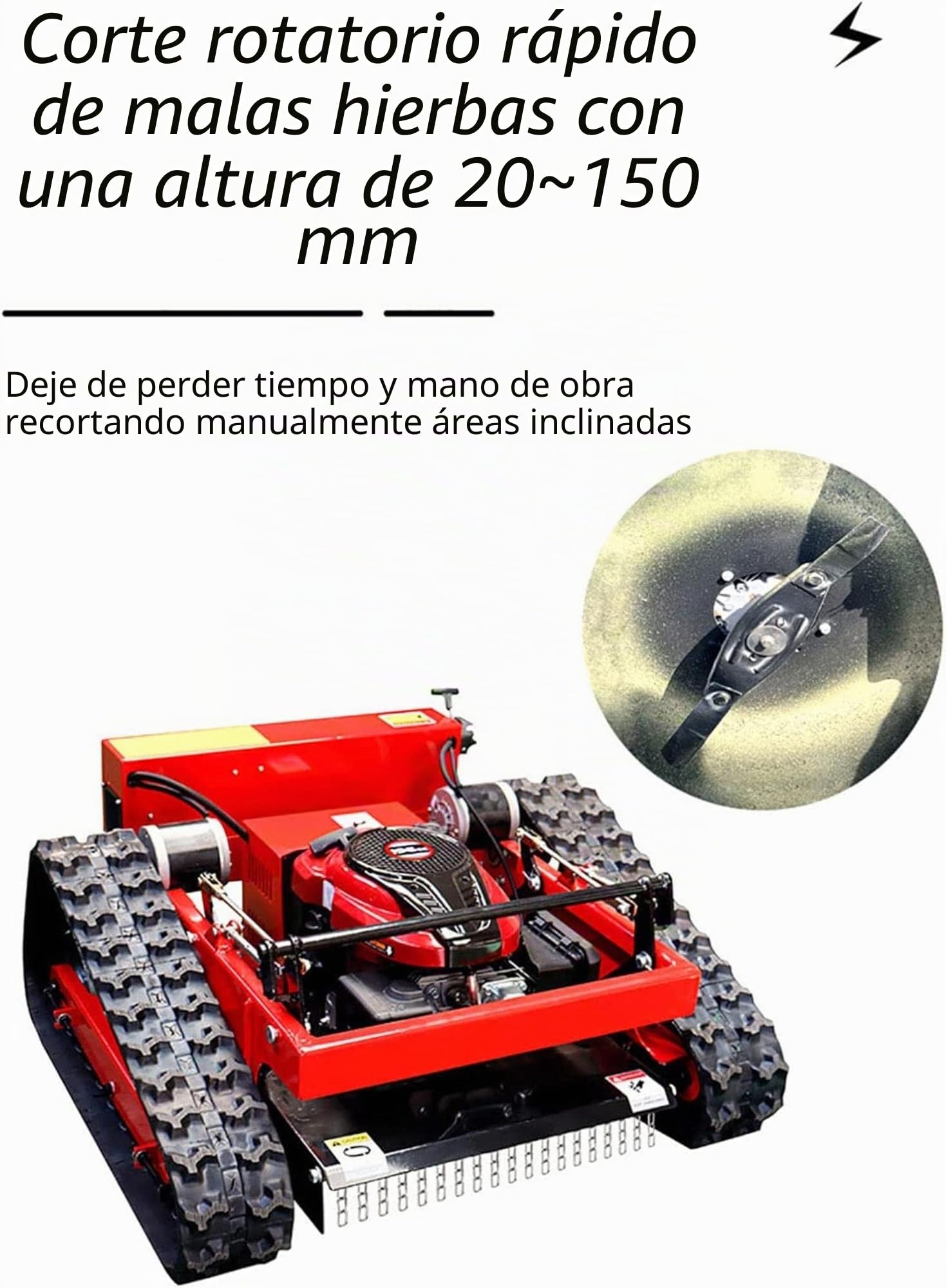 Cortacésped inteligente, control remoto, funciona con gas, para granjas, jardines, huertos y cuidado del césped